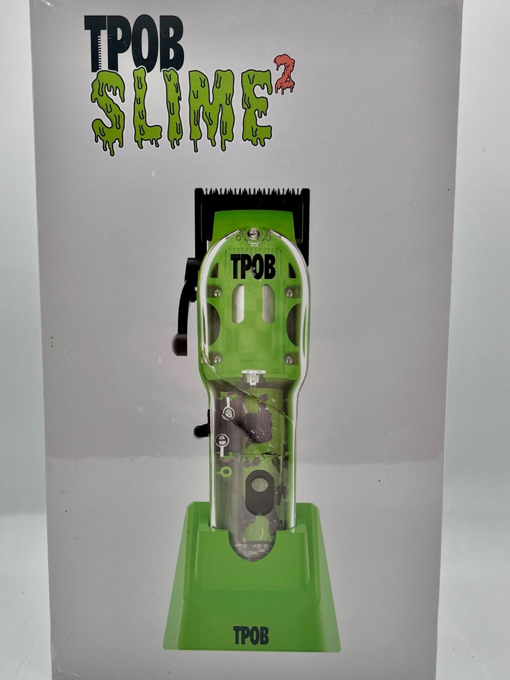 TPOB Slime 2 Diamond Carbon Cordless Rechargeable Hair Clipper Green USB
